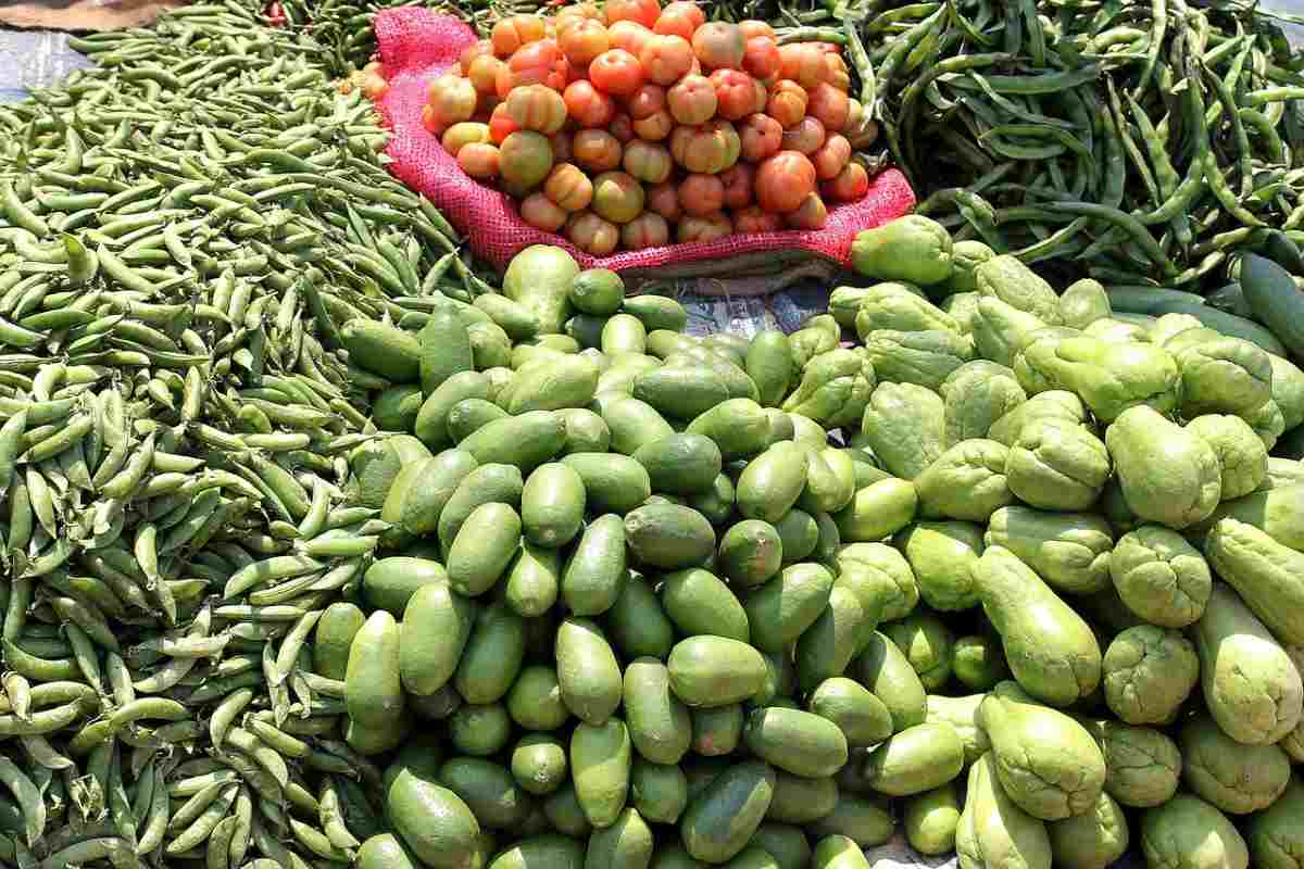 Production of vegetables in India