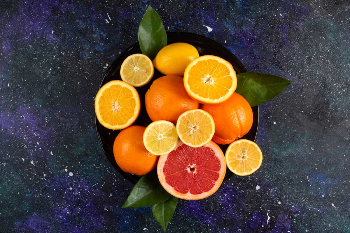 Juicy fresh citrus fruits